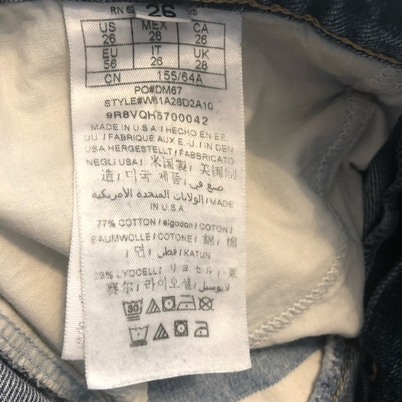 Guess x ASAP Rocky Striped Ankle Zip Jeans Sz 26 - Picture 11 of 15